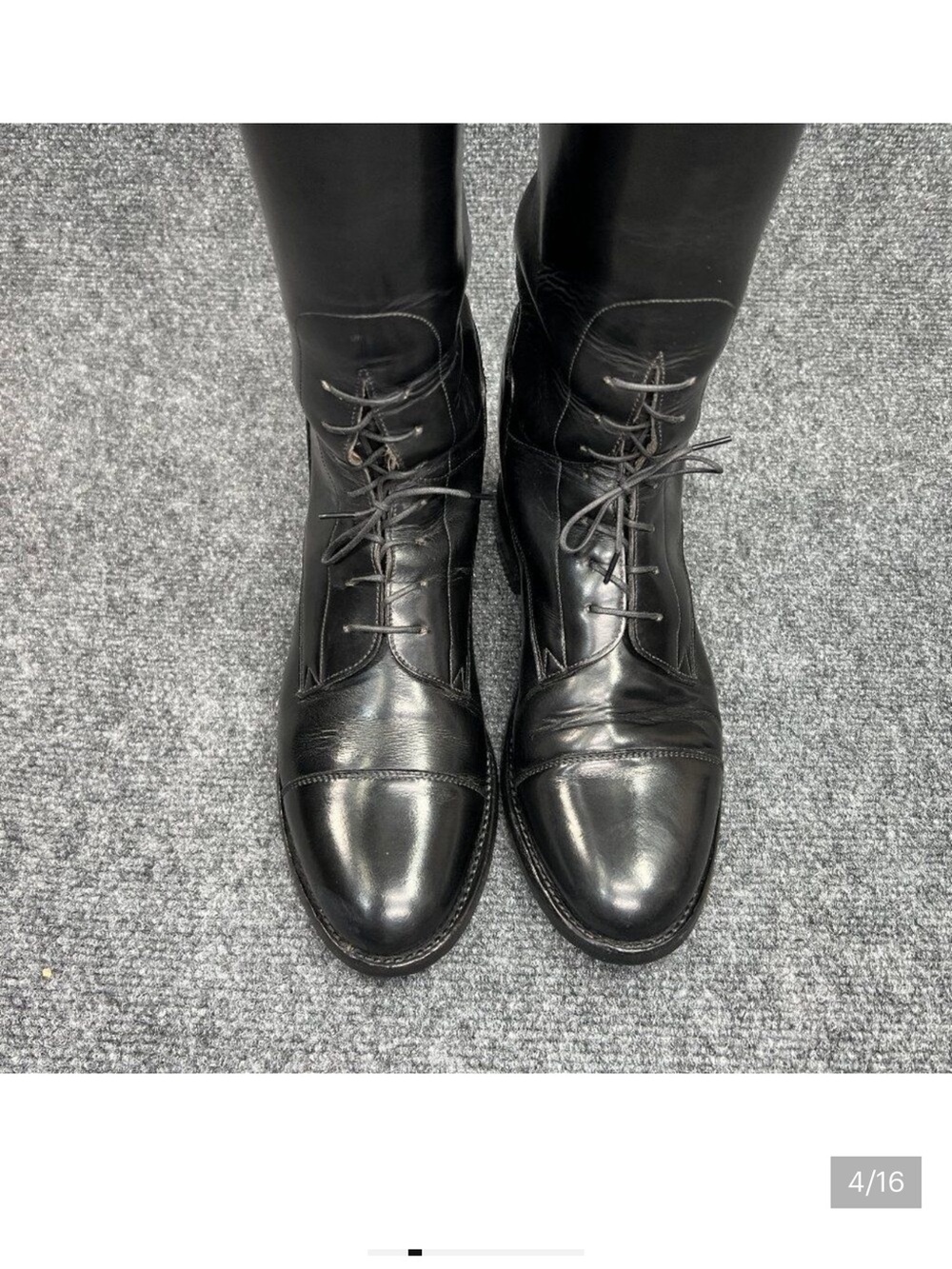 Black Leather Women’s Riding Boots - The Effingham Bond Classic Equestrian Boots - Picture 4 of 7